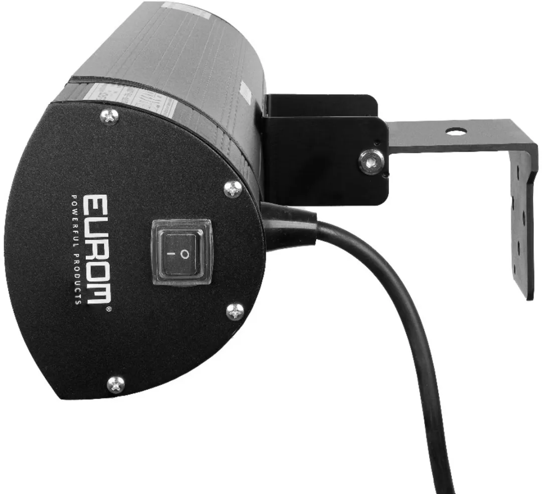 Eurom - Terrasverwarming - Golden 2000 Ultra RCD Zwart - 2000 Watt - Elektrisch - IP65 Spuitwaterdicht / Waterproof - 3 Standen - Hangend