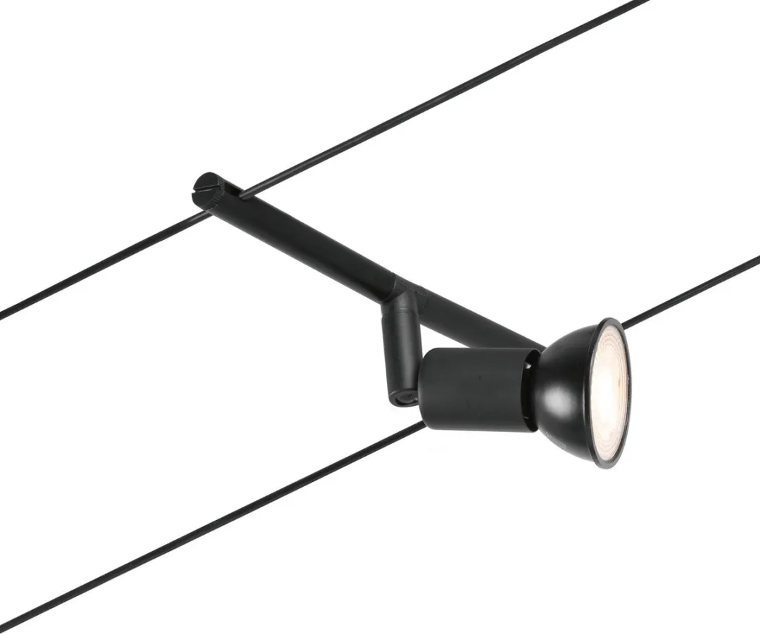 Paulmann Salt Kabelverlichting Basisset 5x10W - Mat Zwart - afbeelding 6 van 6