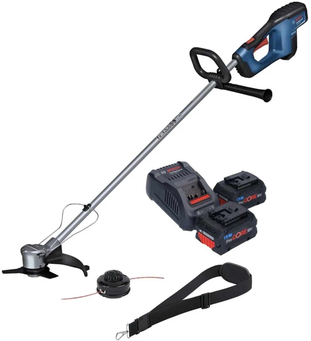 Bosch GFR 18V-23 Professionele accu bosmaaier 18 V 230 mm borstelloos + 2x ProCORE accu 8.0 Ah + lader