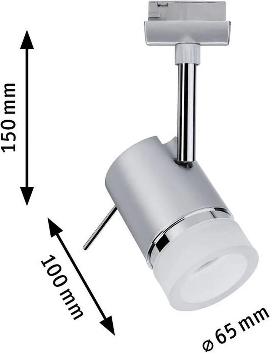 Paulmann Pipe 97612 GU10 Lamp - 10W - Chroom - afbeelding 6 van 6