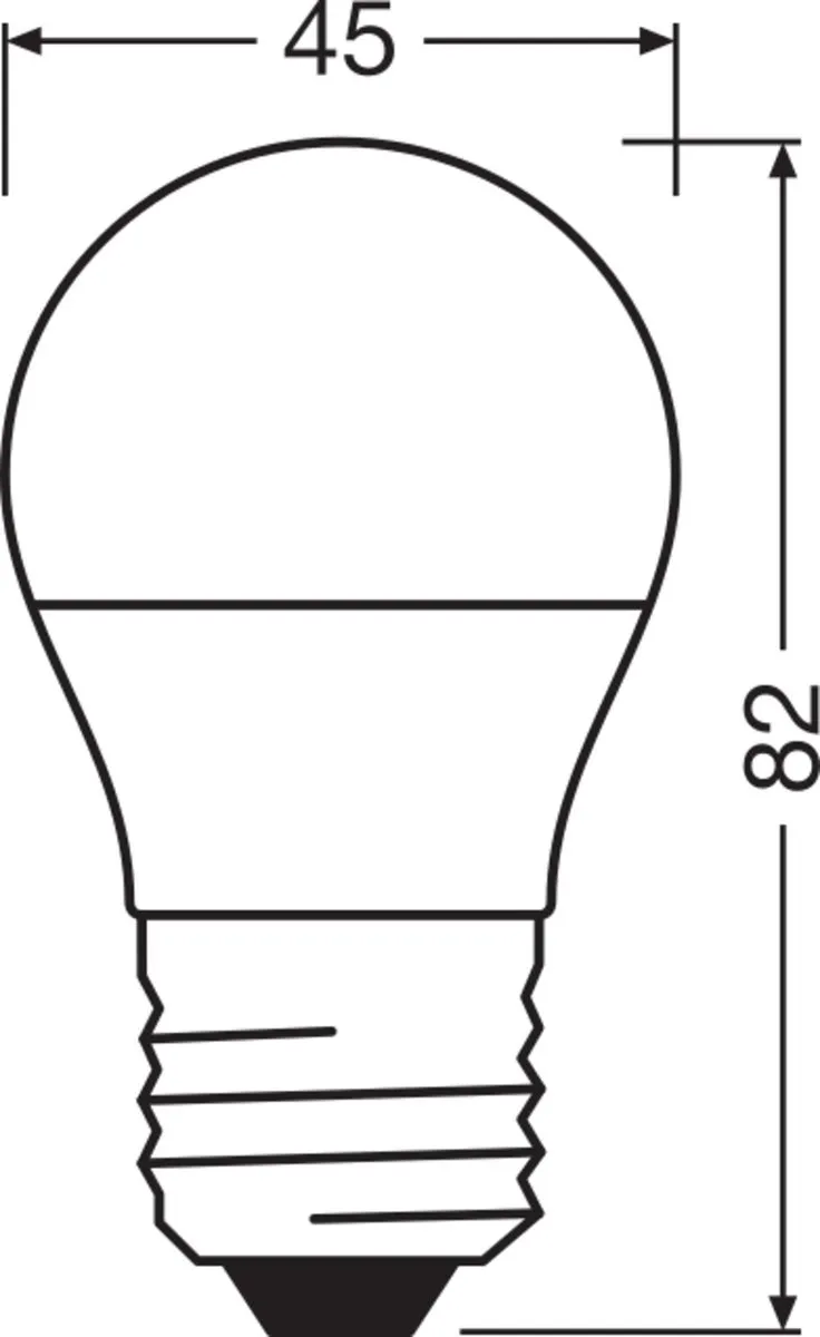 Osram Star LED-lamp E3C6C - 4.9W Warm wit 2700K