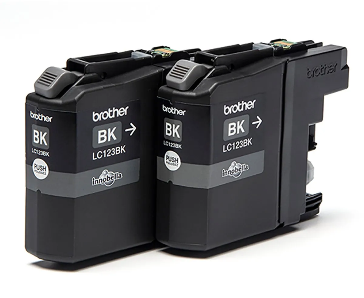 Brother LC-123BKBP2 Inktcartridge - 2 Stuks - Zwart