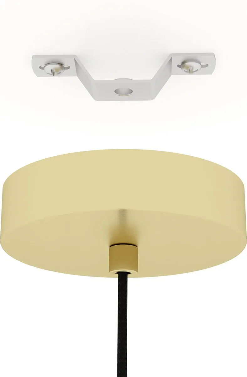 Eglo Caprarola Hanglamp - Ø20cm - Zand/Koper - Satijn Glas