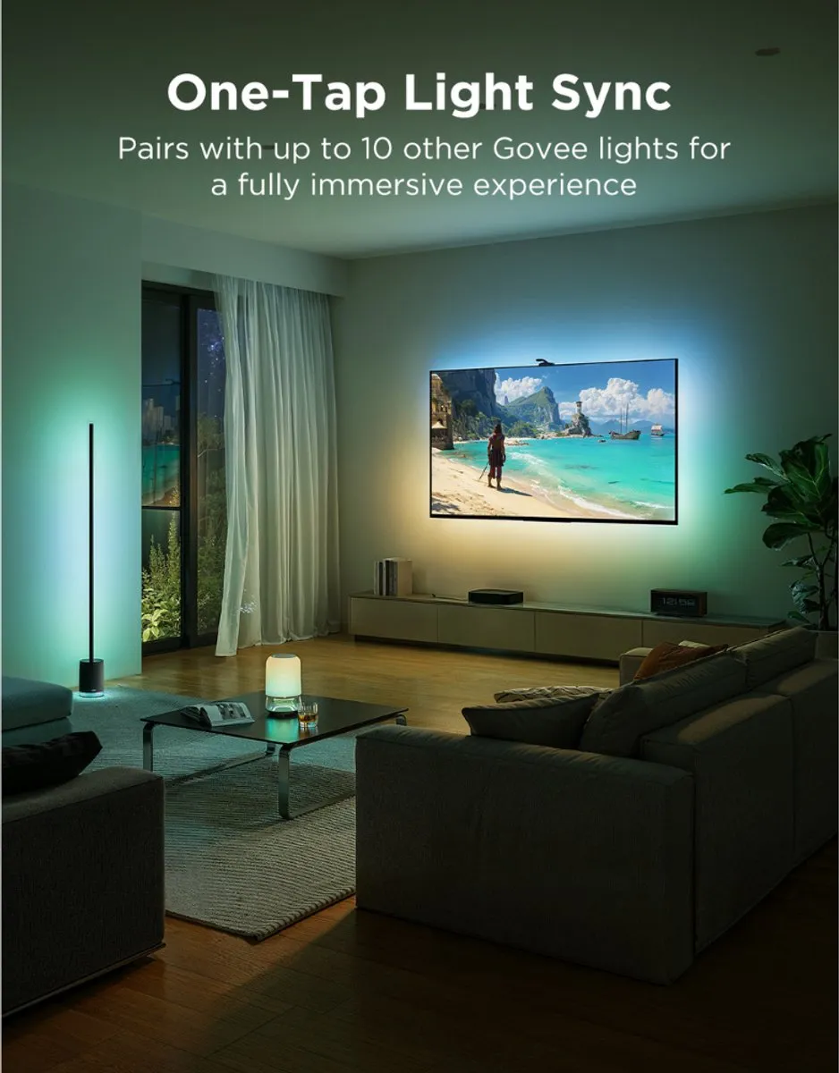 Govee TV Backlight 3 Pro LED-verlichting 75-85" - RGBW - 375 Lichtpunten - Zwart