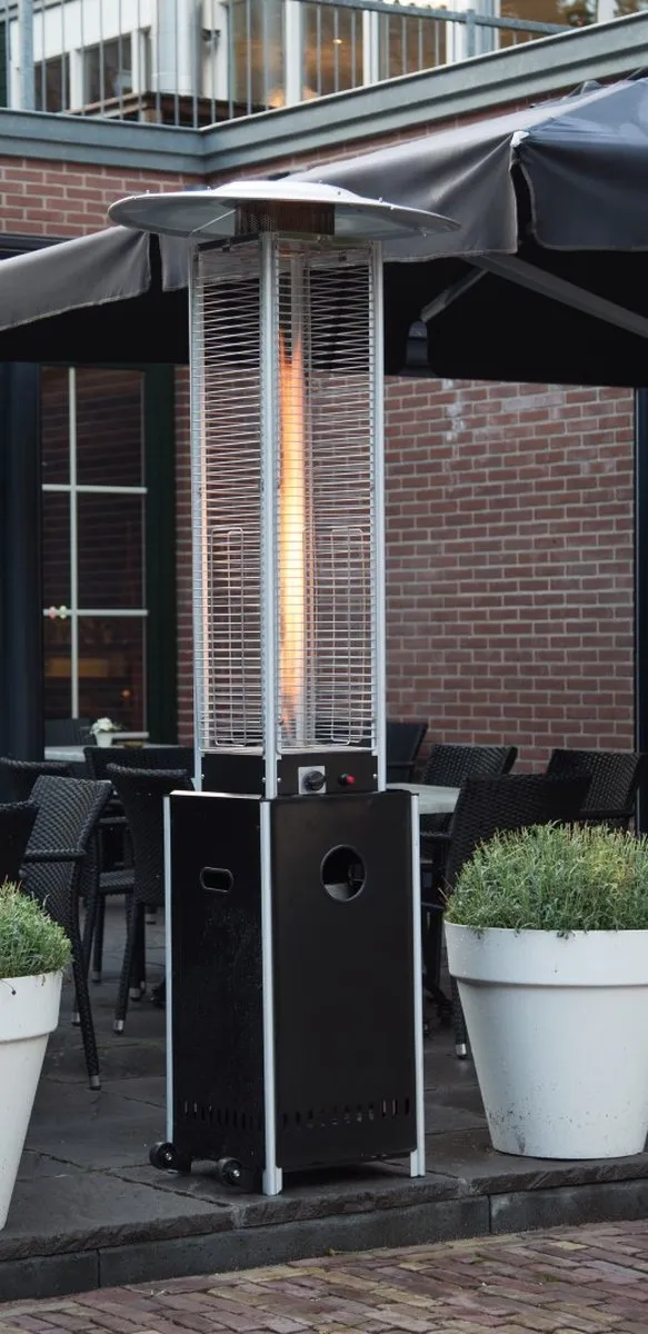 Sunred Flame Torch Terrasverwarmer 12000W - Zwart - afbeelding 6 van 6