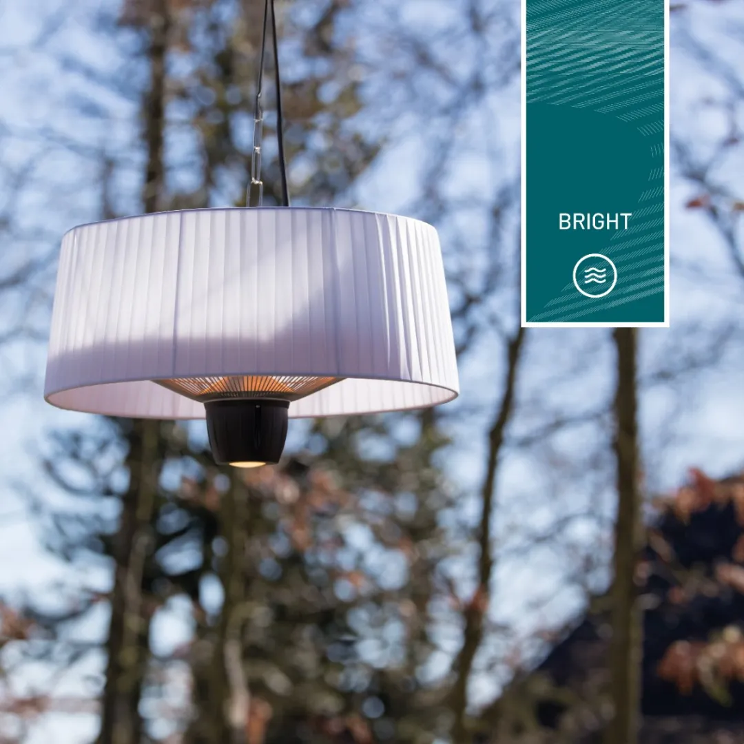 Sunred Artix Hangende Infrarood Terrasverwarmer 1500W - Wit - afbeelding 6 van 6