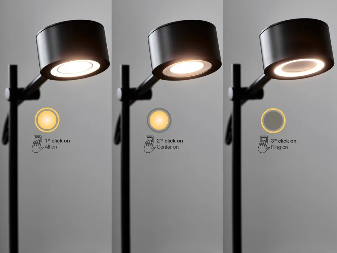 Nordlux Clyde Vloerlamp - 1 Lichtpunt - 2700K - Zwart