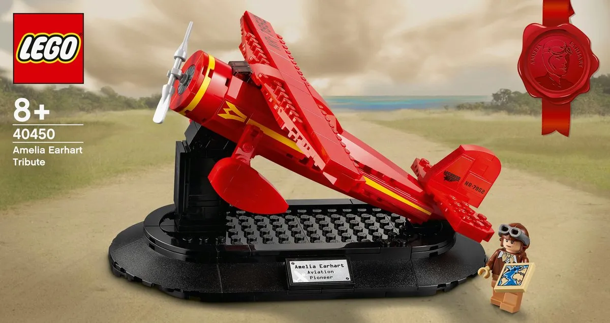 LEGO Eerbetoon aan Amelia Earhart 40450 - 203 Stukken - 1 Minifiguur - afbeelding 6 van 6