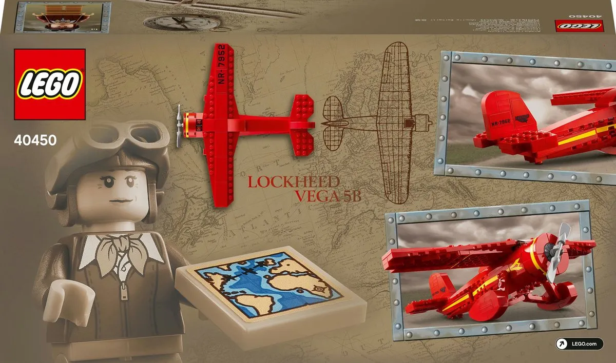 LEGO Eerbetoon aan Amelia Earhart 40450 - 203 Stukken - 1 Minifiguur