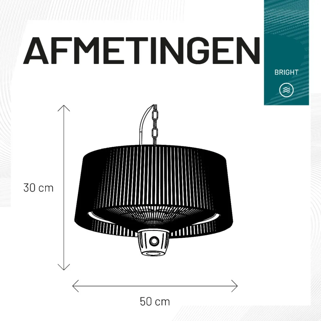 Sunred Artix Terrasverwarmer 1500W - Wit - 3 standen