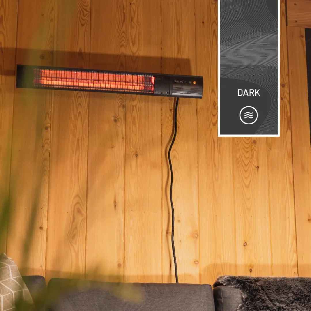 Sunred Dark Heater Royal Diamond Wall 2500 - 2500W - Zwart