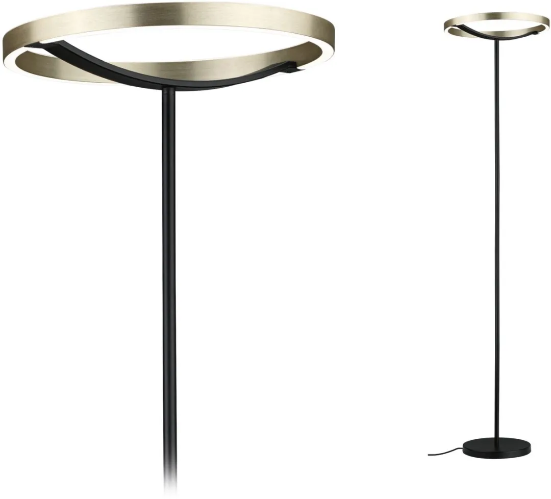 Paulmann Melira Staande LED-lamp 17,5W - 2700K - 1570mm - Zwart mat/Goud