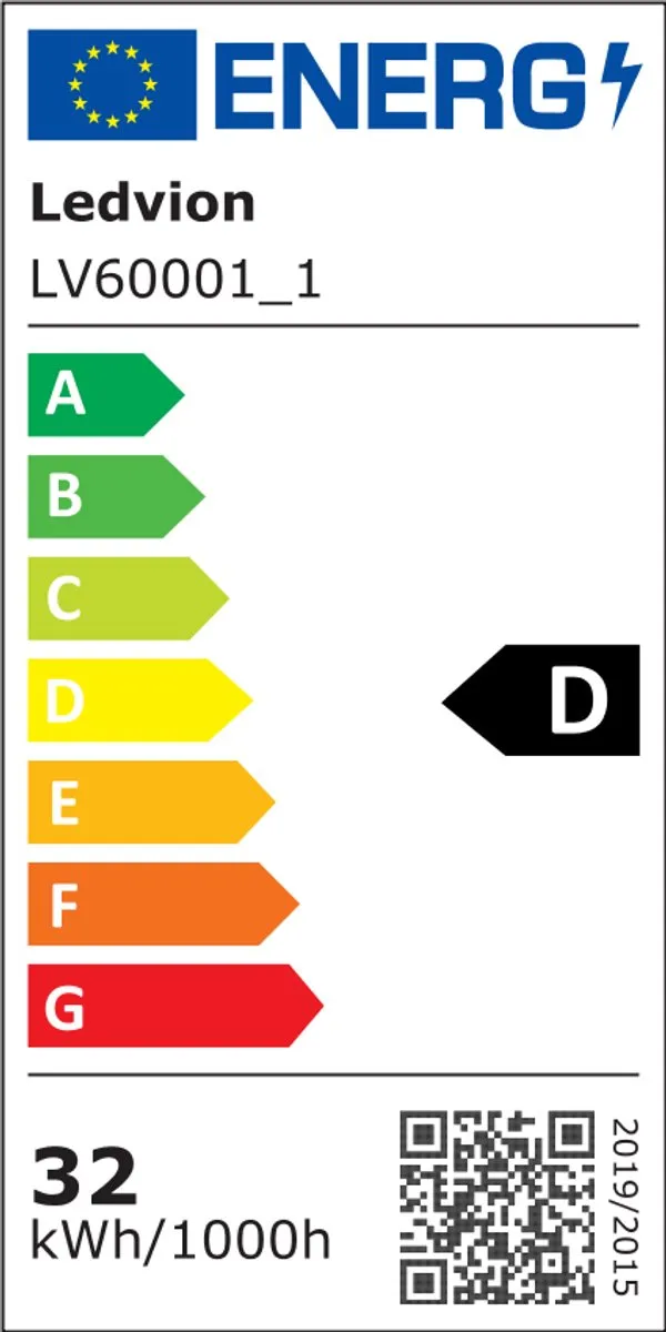 Ledvion LED Paneel 60x60cm 36W 3000K - Wit