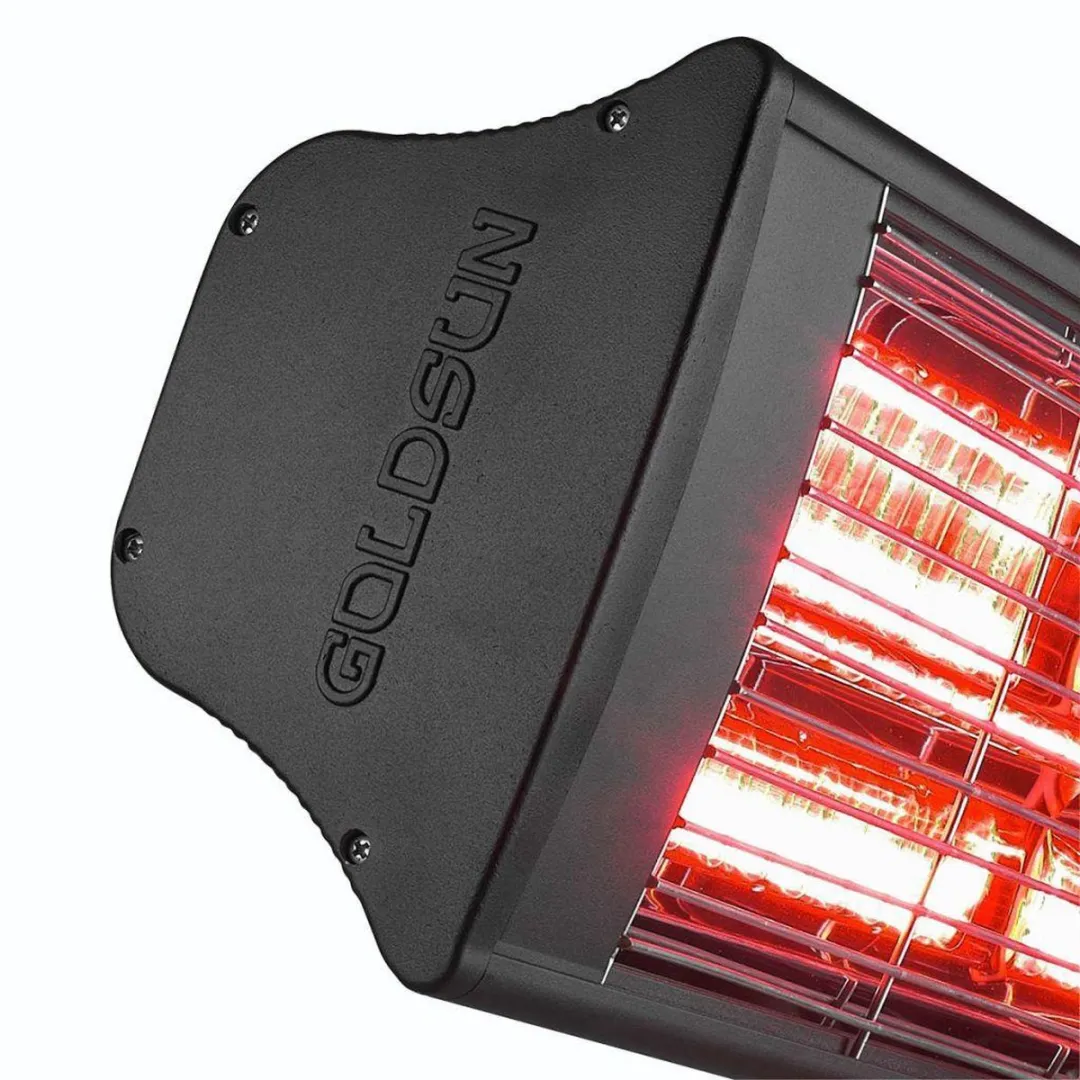 Eurom Goldsun Supra 2000 Elektrische Terrasverwarming 2000W - Zwart