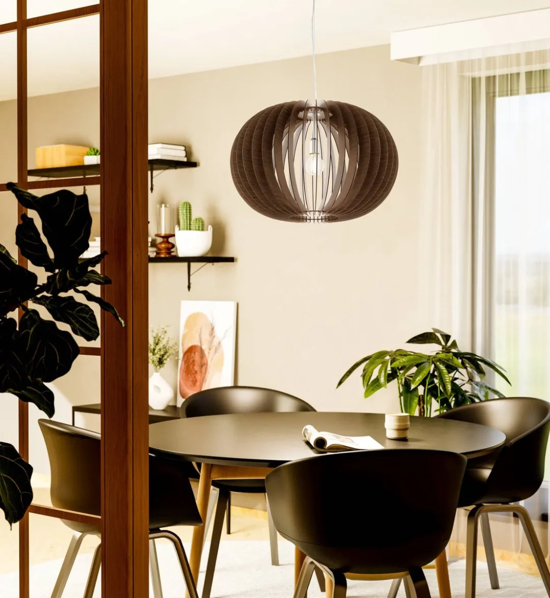 Eglo Stellato Hanglamp E27 - Ø23cm Nikkelmat