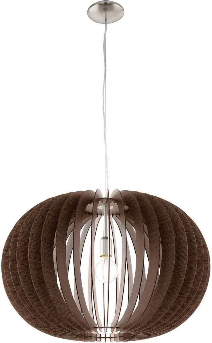 Eglo Stellato Hanglamp E27 - Ø23cm Nikkelmat