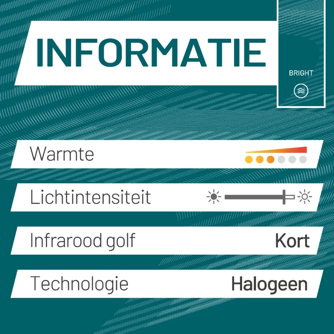 Sunred – Barcelona - Bright lijn - Zwart – Staand model - Terrasverwarmer - Infraroodstraling - 1500 W - Elektrische heater