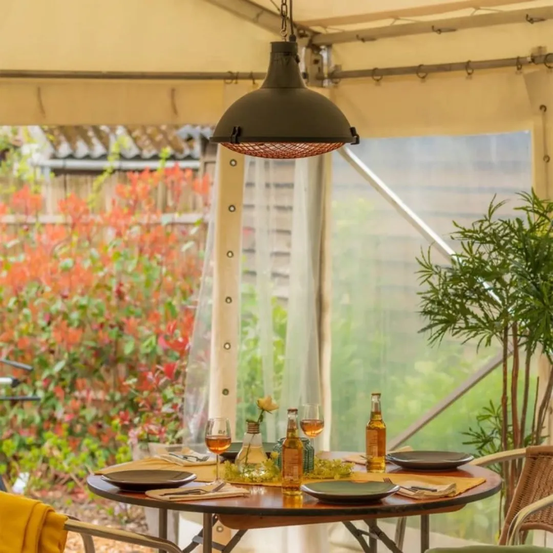 Sunred Indus II Terrasverwarmer 2100W - Zwart - 3 standen