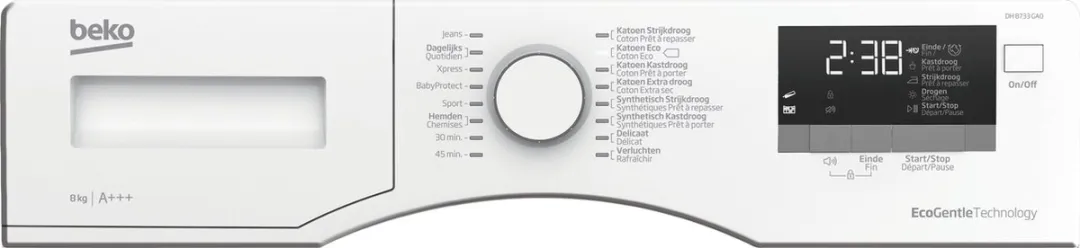 Beko DH8733GA0 Warmtepompdroger 8 kg - Wit - afbeelding 6 van 6