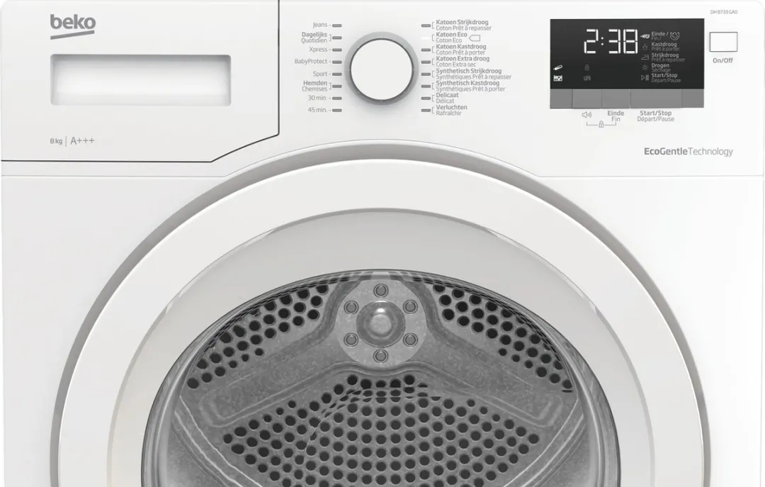 Beko DH8733GA0 Warmtepompdroger 8 kg - Wit