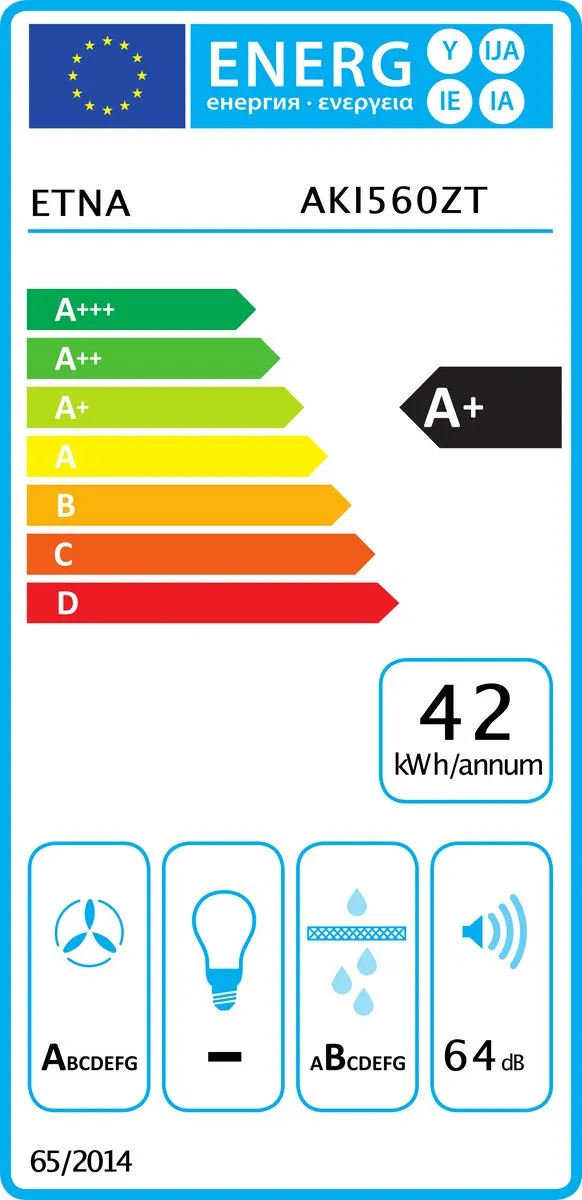 Etna AKI560ZT Inbouw Inductiekookplaat 60cm - 4 Zones - Zwart