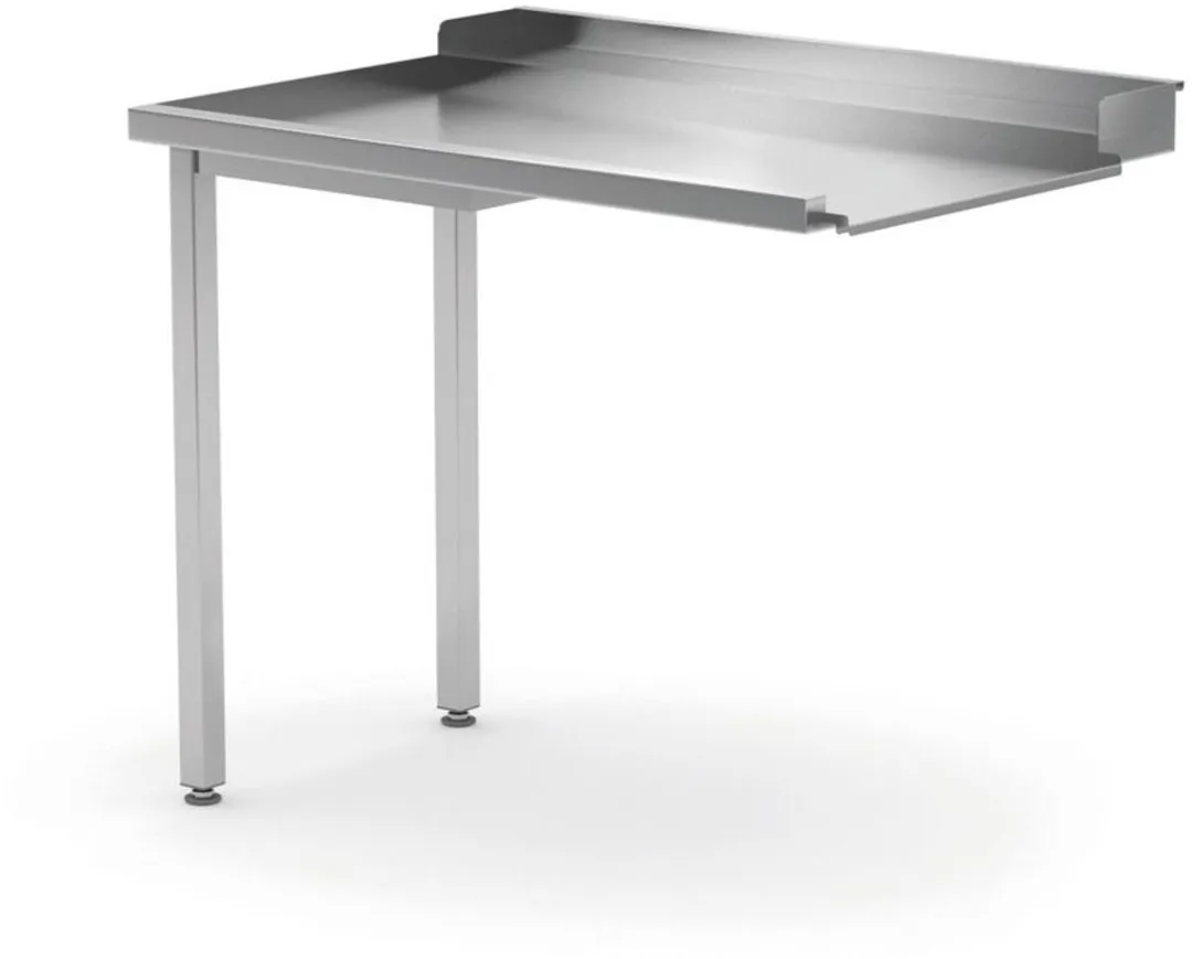 HENDI Uitlooptafel Vaatwasser - 1000x700x850mm - Roestvast Staal