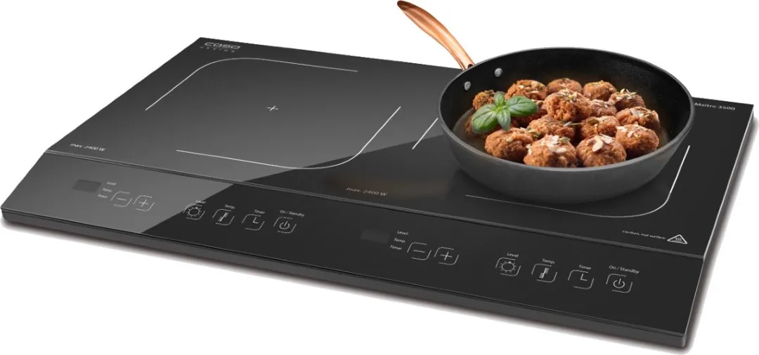 Caso Design Maitre 3500 Inductieplaat 3500W - 2 Zones - Zwart