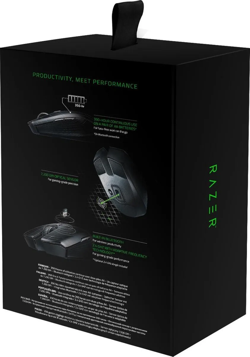 Razer Atheris RZ01-02170100-R3G1 Gamingmuis - Zwart