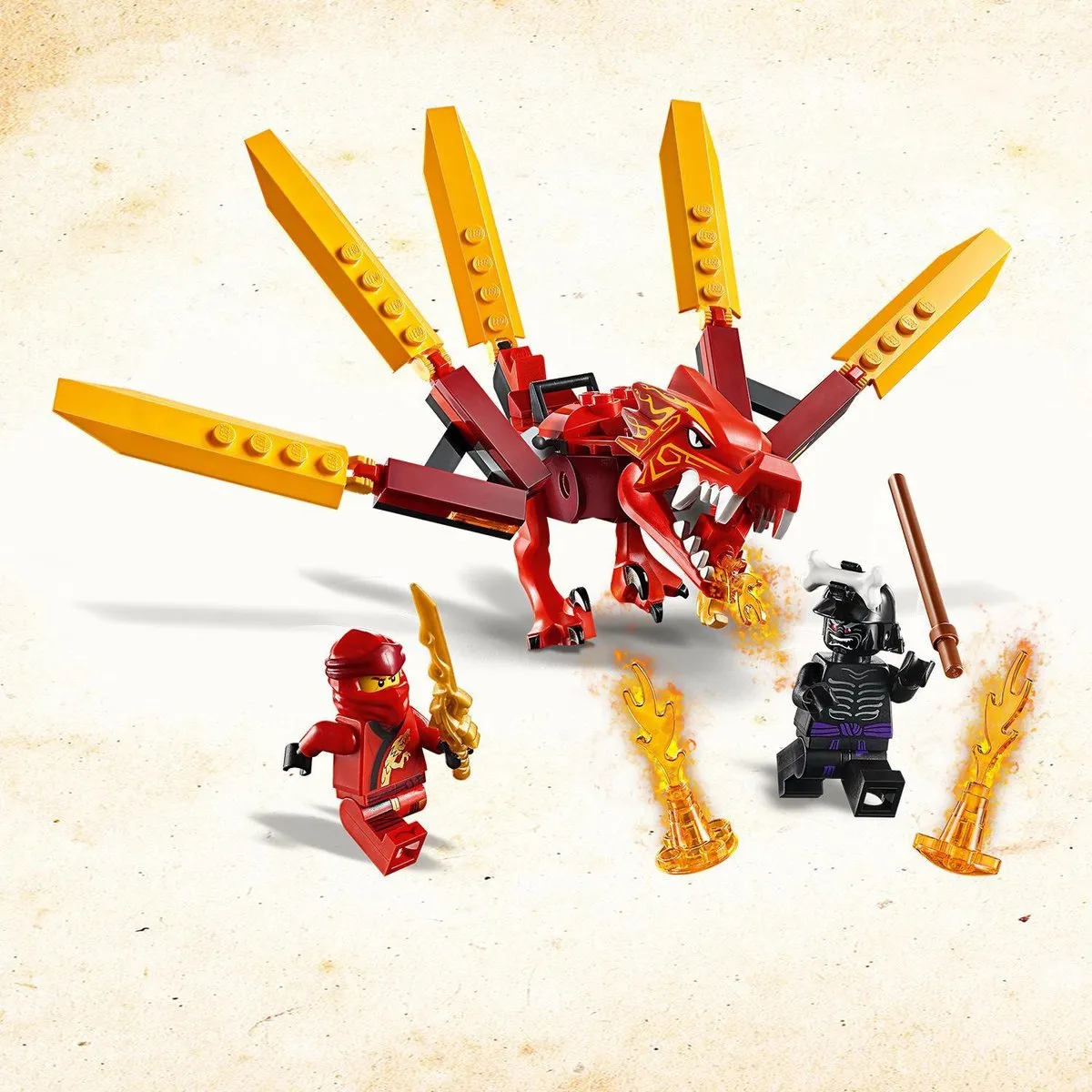 LEGO Ninjago Kai's Vuurdraak 71701 - 81 Stenen - afbeelding 6 van 6