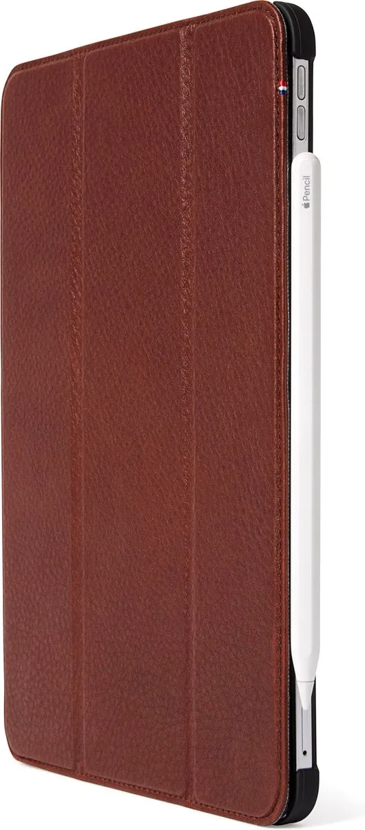 Decoded Slim Cover D20IPAP11SC1CBN - Full Grain Leren Book Case - 11" - Kaneelbruin