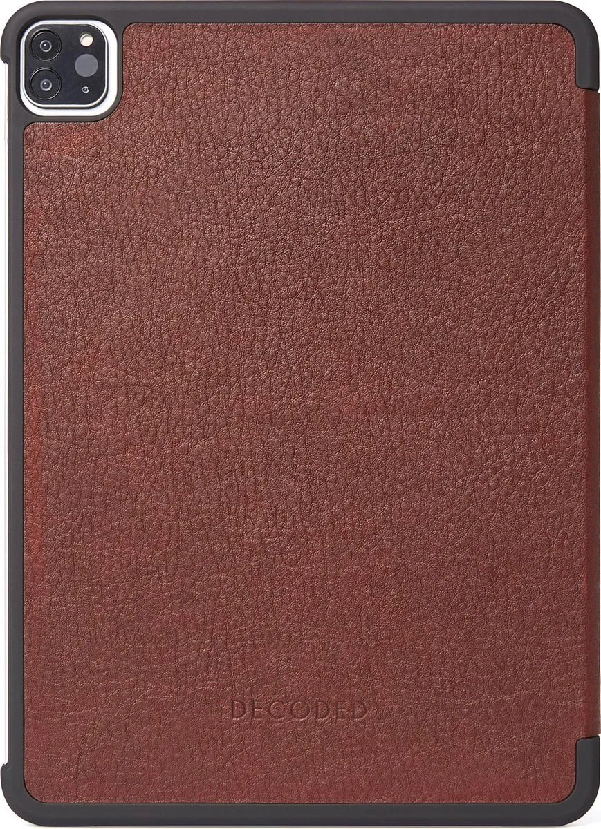 Decoded Slim Cover D20IPAP11SC1CBN - Full Grain Leren Book Case - 11" - Kaneelbruin