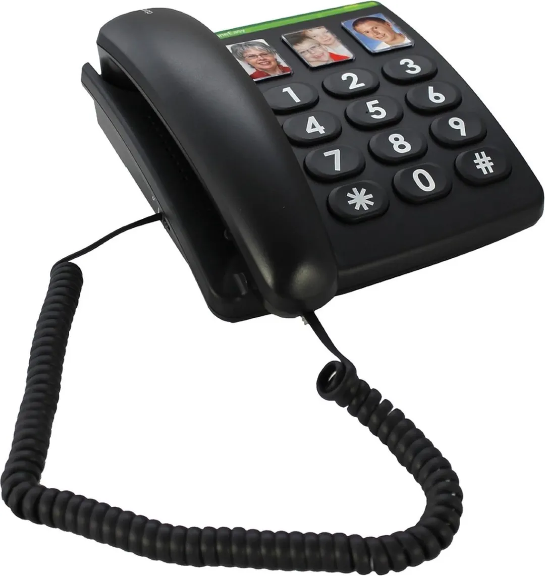 Doro 331ph Telefoon - 3 FOTO-toetsen - Zwart