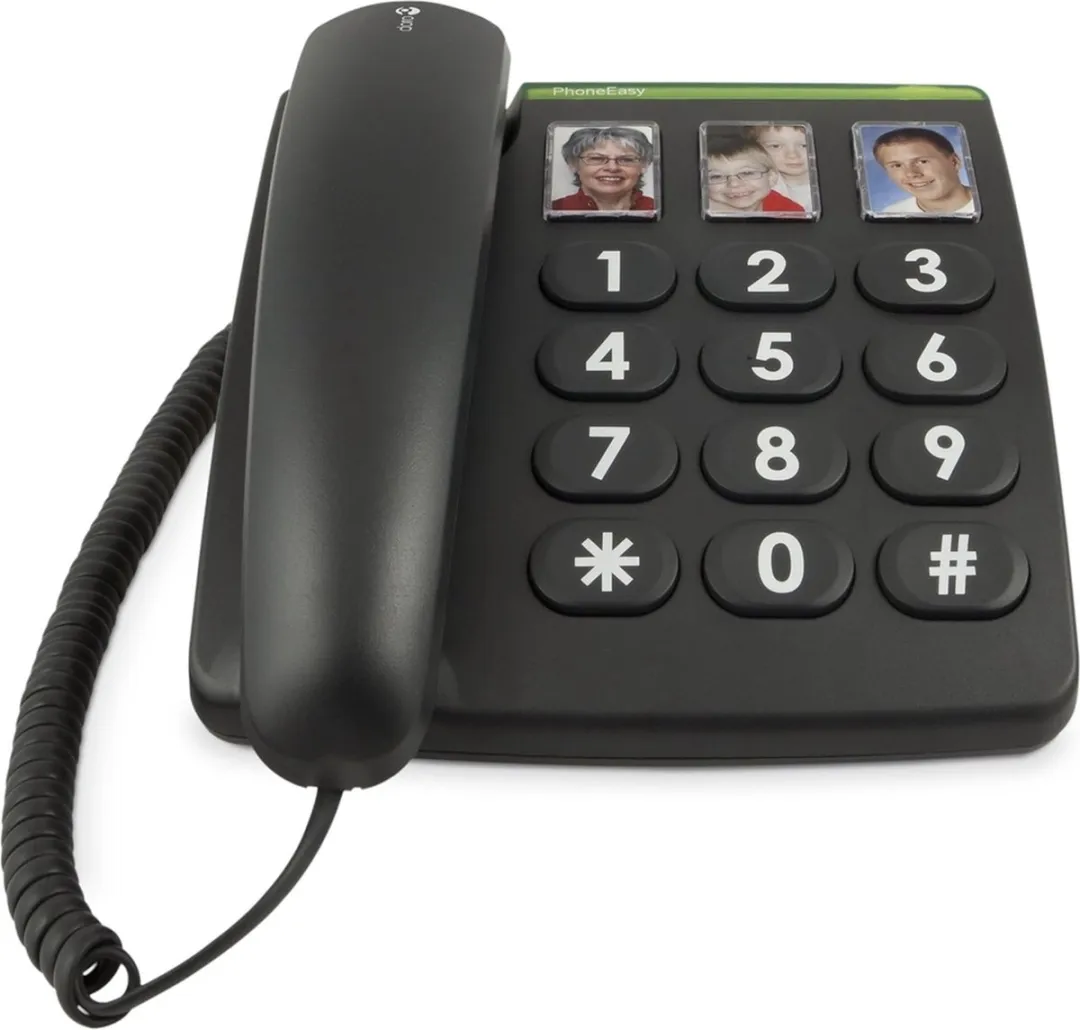 Doro 331ph Telefoon - 3 FOTO-toetsen - Zwart