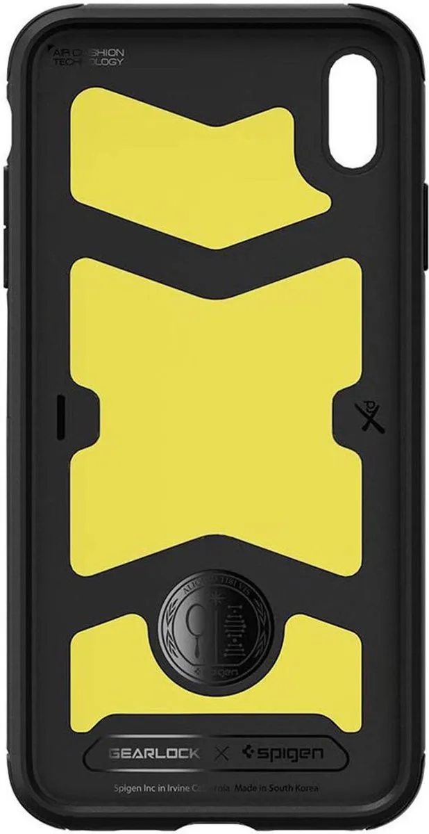 Spigen Gearlock iPhone XS Max Hoesje - Zwart - afbeelding 4 van 6