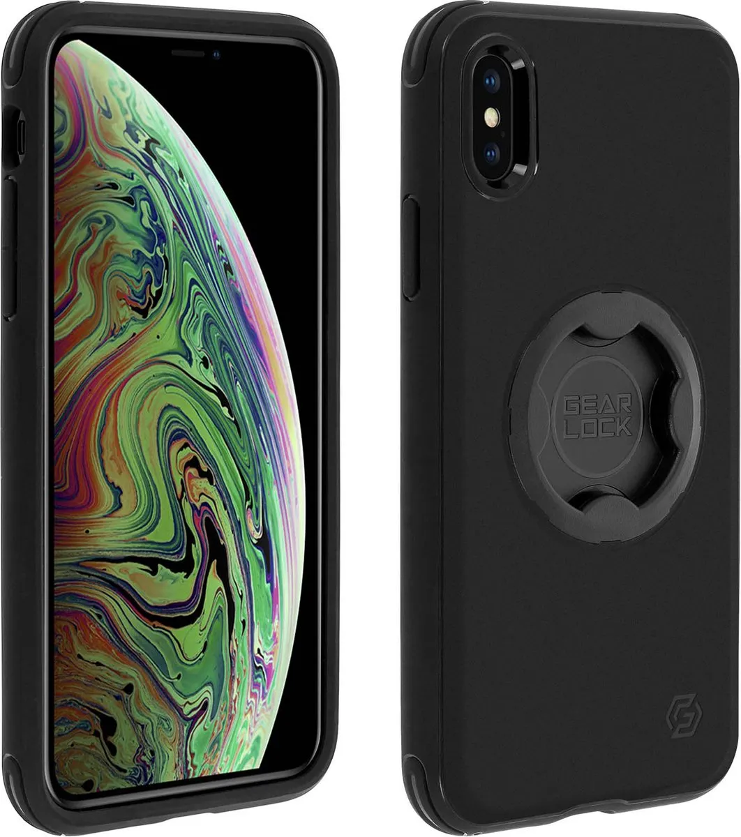 Spigen Gearlock iPhone XS Max Hoesje - Zwart - afbeelding 2 van 6