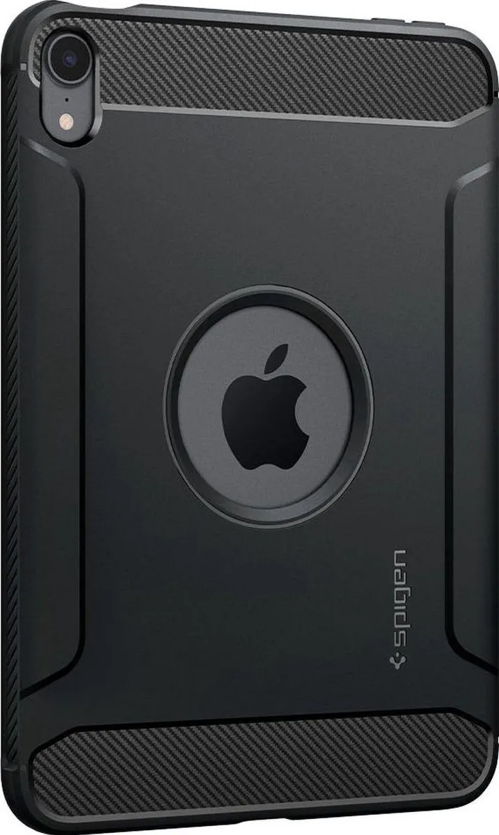 Spigen Rugged Armor ACS03764 Hoes iPad mini 6 - Zwart - afbeelding 6 van 6
