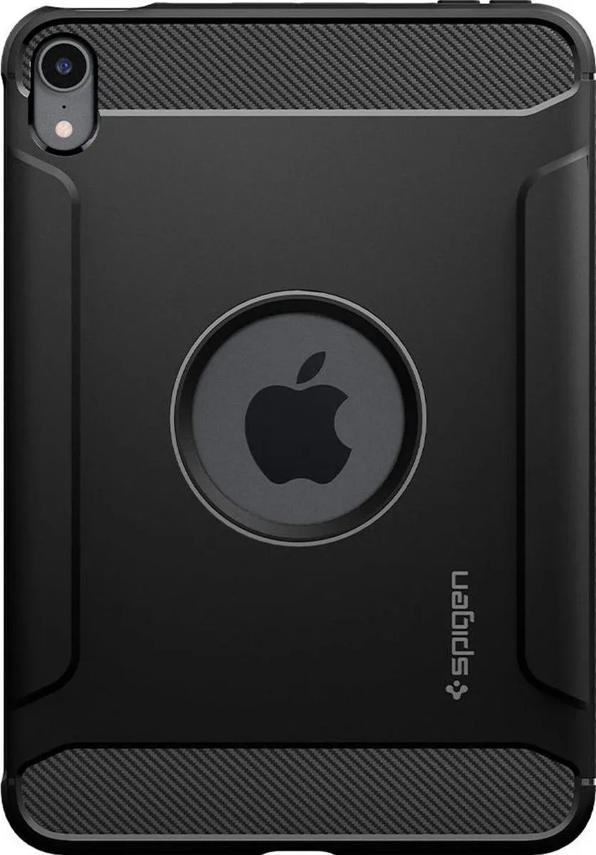Spigen Rugged Armor ACS03764 Hoes iPad mini 6 - Zwart - afbeelding 3 van 6