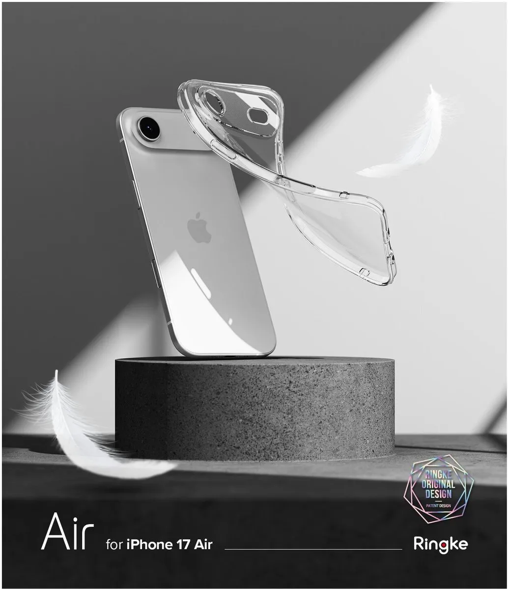 Ringke Air Hoesje iPhone Air - Transparant TPU