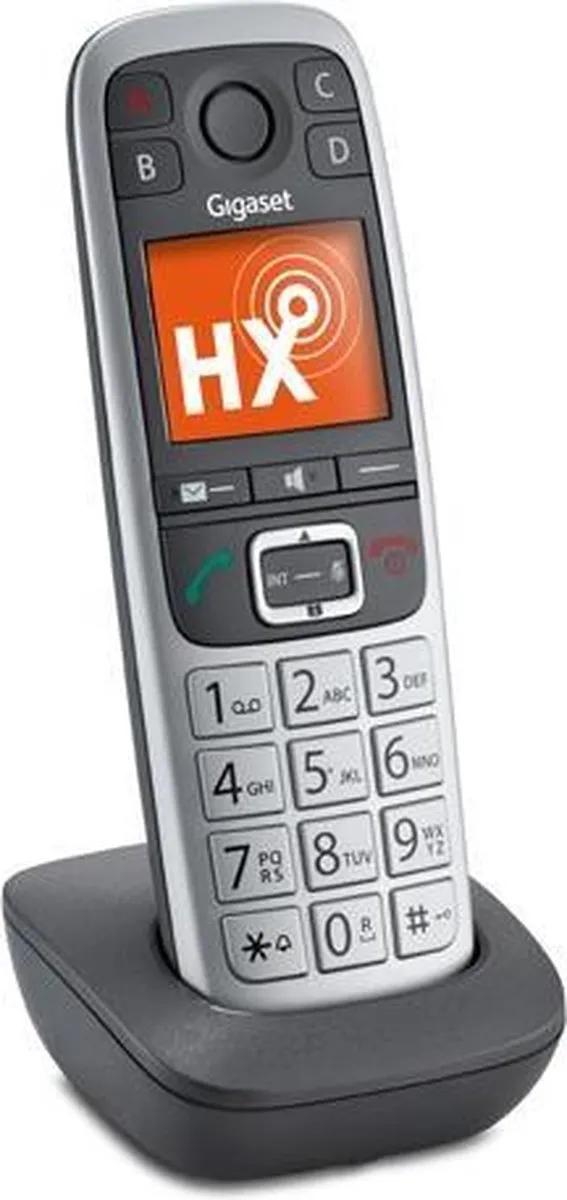 Gigaset E560HX DECT Telefoon met Antwoordapparaat - Zilver/Grijs