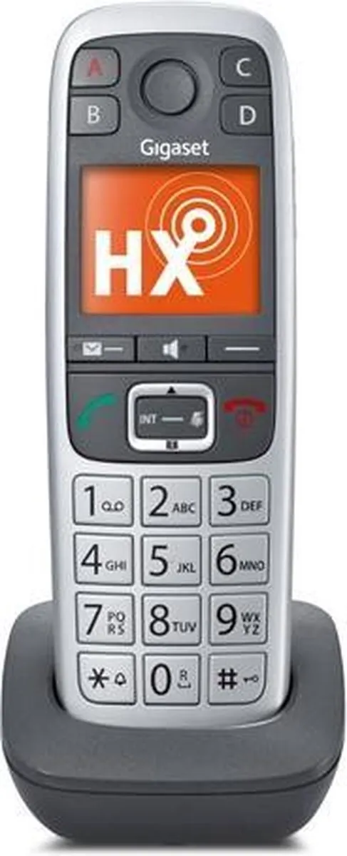 Gigaset E560HX DECT Telefoon met Antwoordapparaat - Zilver/Grijs