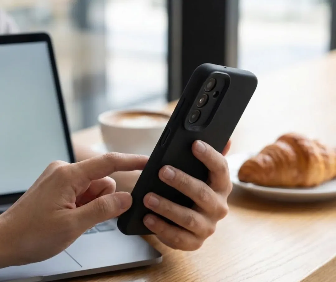 NUVEX Telefoonhoesje Set 3 Stuks - Samsung Galaxy A26 - Zwart/Beige/Taupe - afbeelding 6 van 6