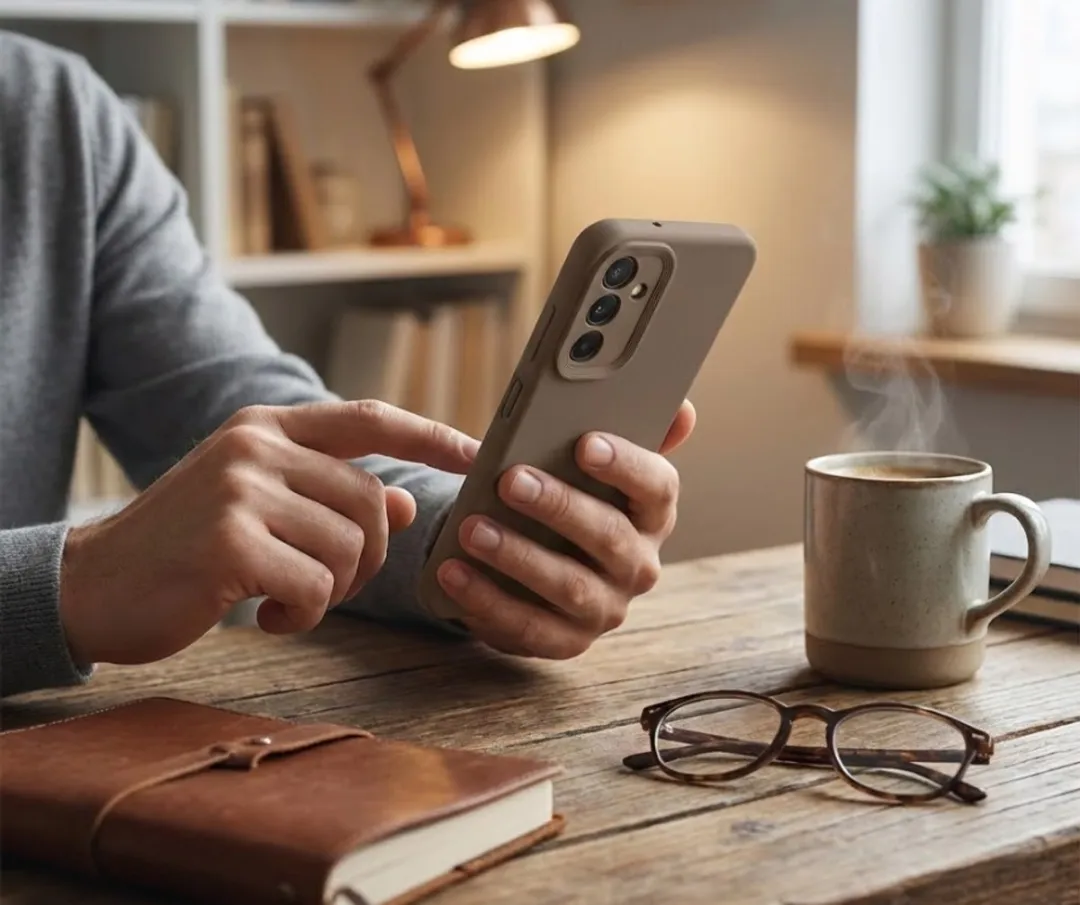 NUVEX Telefoonhoesje Set 3 Stuks - Samsung Galaxy A26 - Zwart/Beige/Taupe