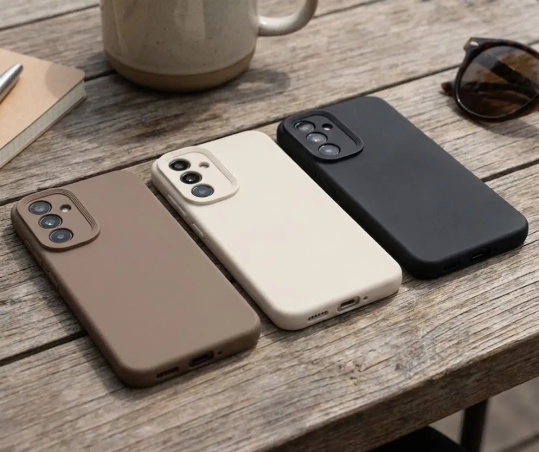 NUVEX Telefoonhoesje Set 3 Stuks - Samsung Galaxy A26 - Zwart/Beige/Taupe