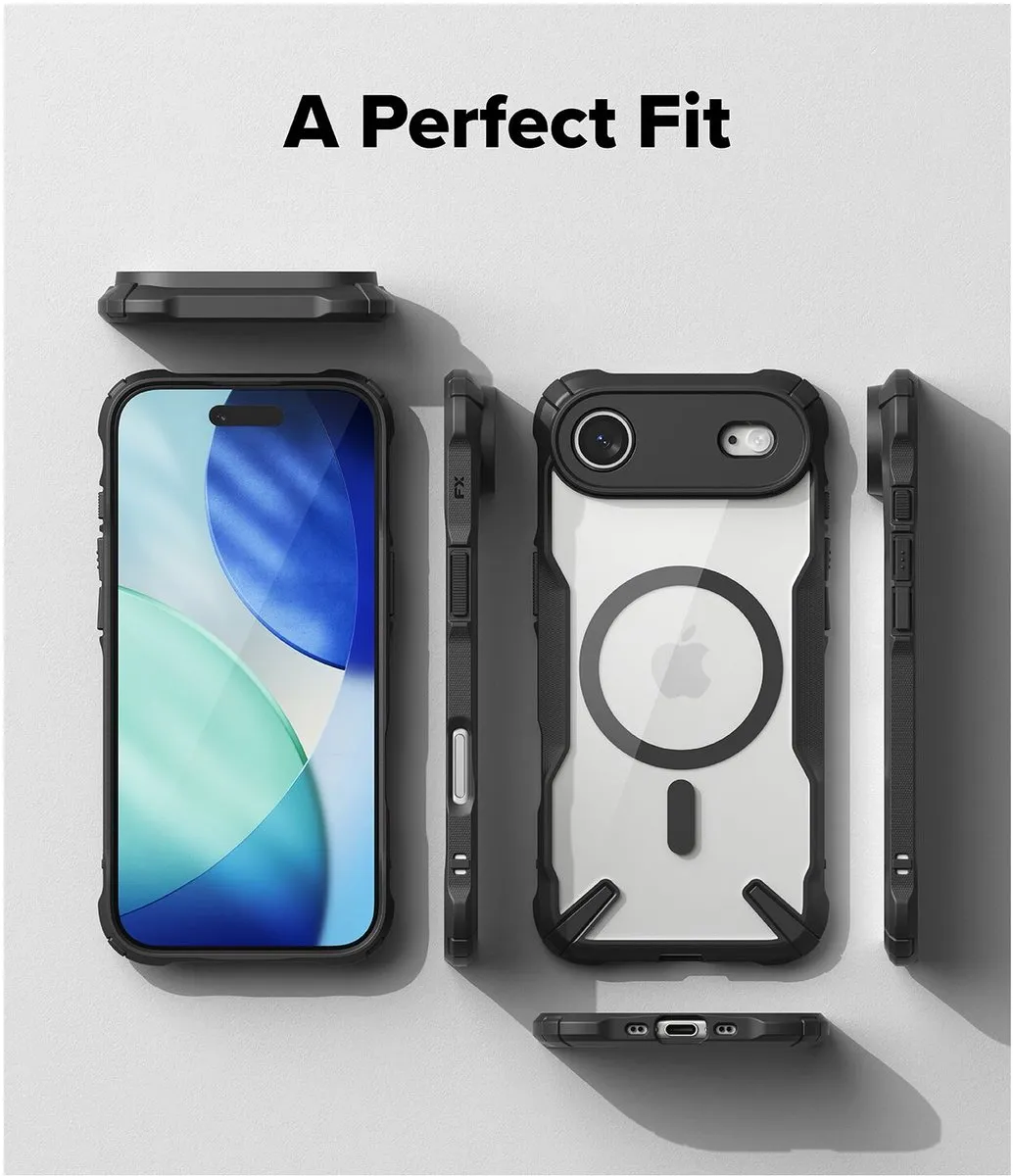 Ringke Fusion X Magnetic Hoesje iPhone Air - Zwart - afbeelding 6 van 6