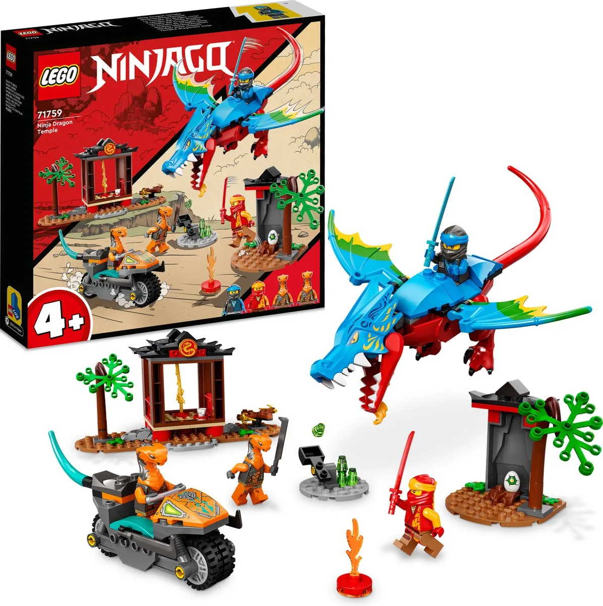 LEGO Ninjago Ninja Drakentempel 71759 - 4 Minifiguren - afbeelding 6 van 6