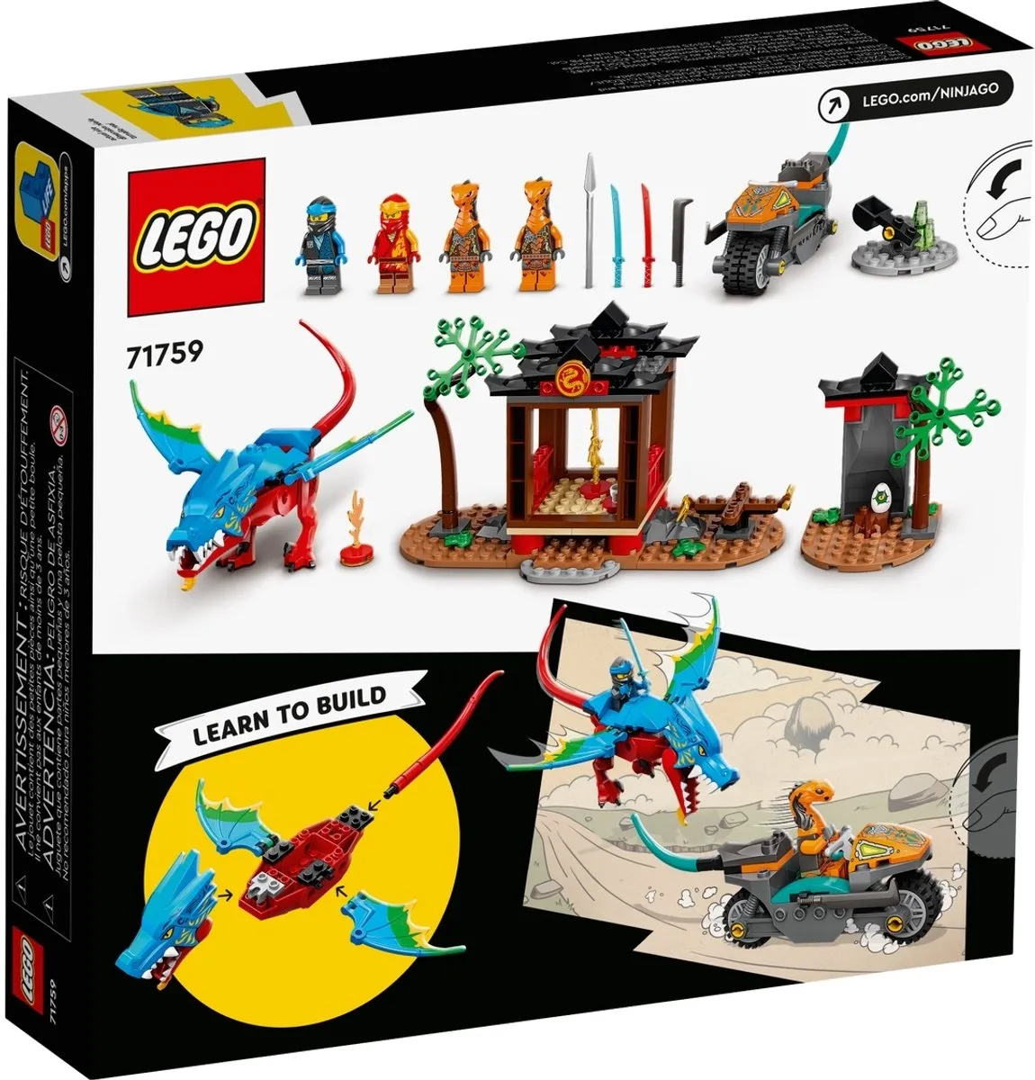 LEGO Ninjago Ninja Drakentempel 71759 - 4 Minifiguren
