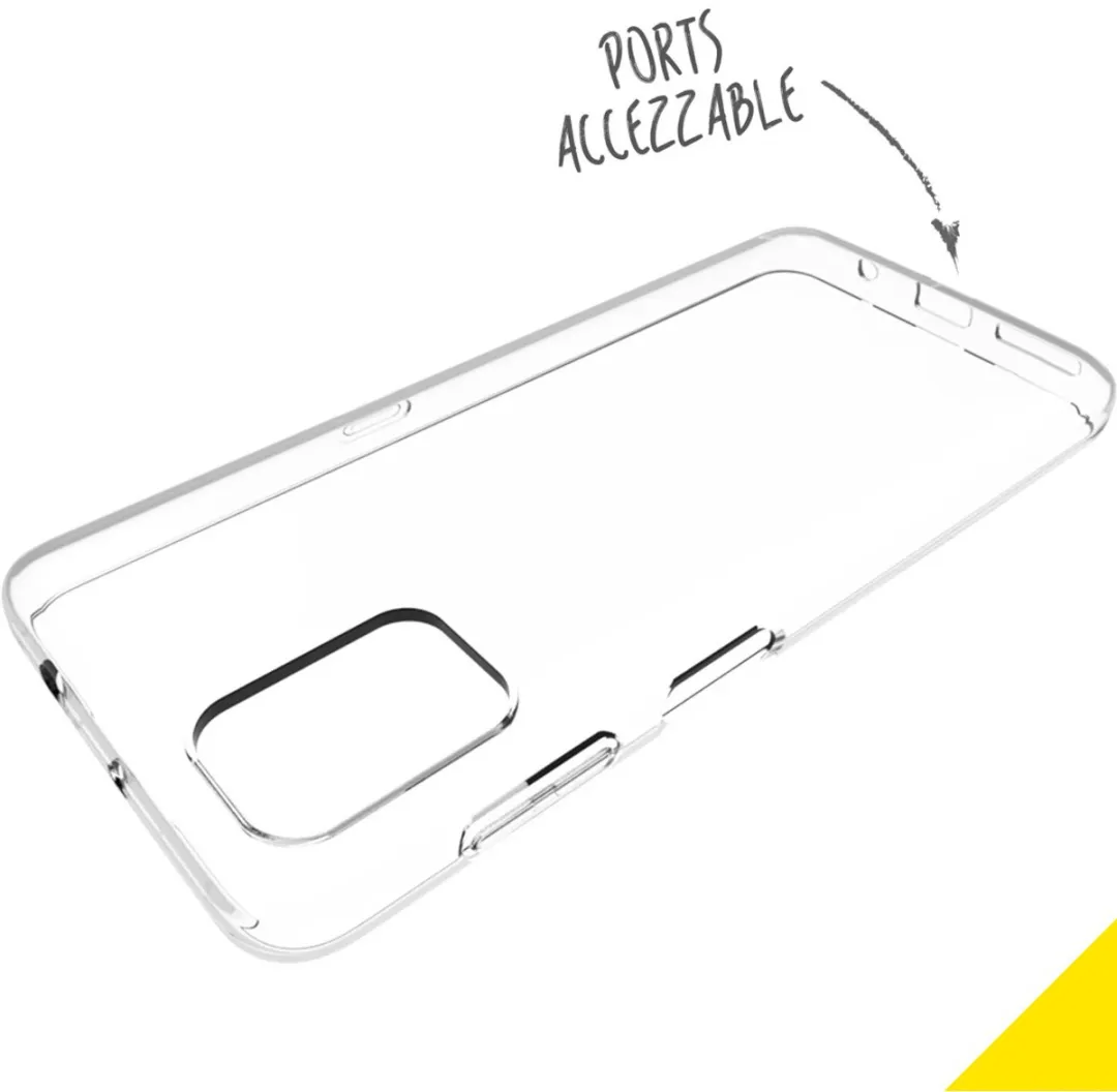 Accezz Hoesje Motorola Moto G9 Plus - Transparant