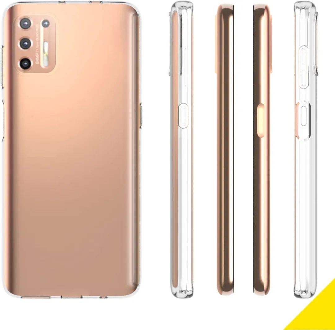 Accezz Hoesje Motorola Moto G9 Plus - Transparant - afbeelding 6 van 6