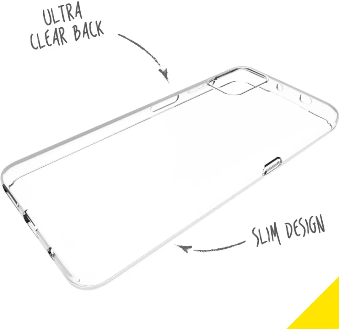 Accezz Hoesje Motorola Moto G9 Plus - Transparant