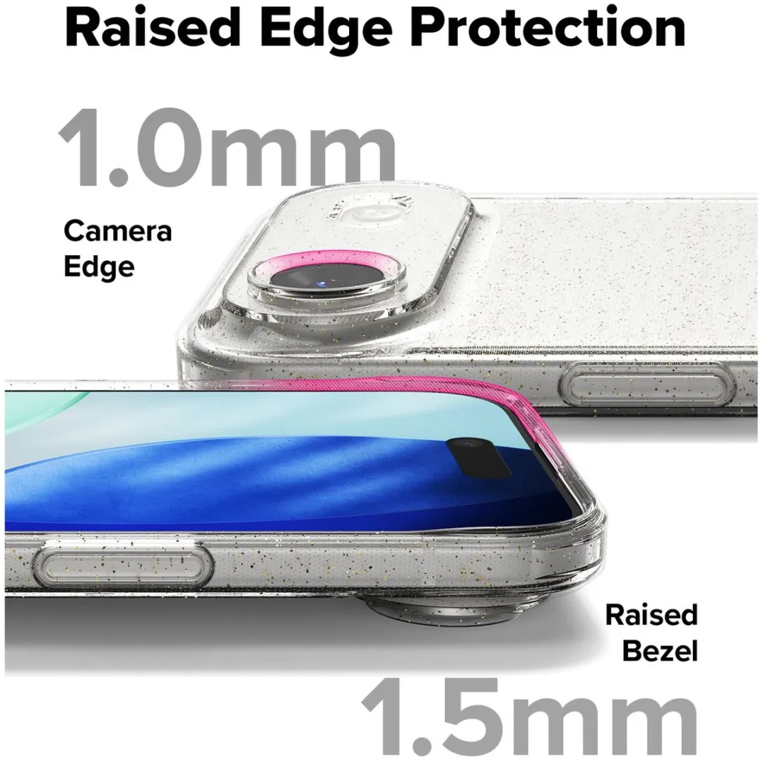 Ringke Air Hoesje voor iPhone Air - Glitter Transparant